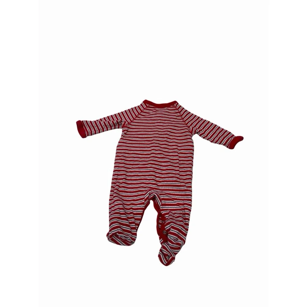 Ralph Lauren Baby One Piece Long Sleeve Red  Embroider Logo 3 Month
